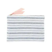 Shoreline Striped Zipper Pouch