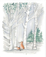 BA- Woodland Fox Art print