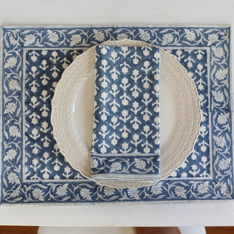 PAR Placemat Charlotte Indigo