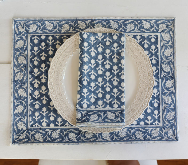PAR Placemat Charlotte Indigo