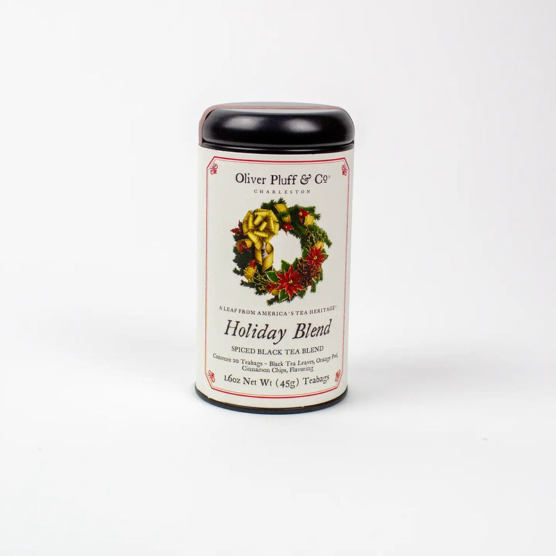 WS Oliver Pluff's Holiday Blend - Tea Bags in Signature Tea Tin