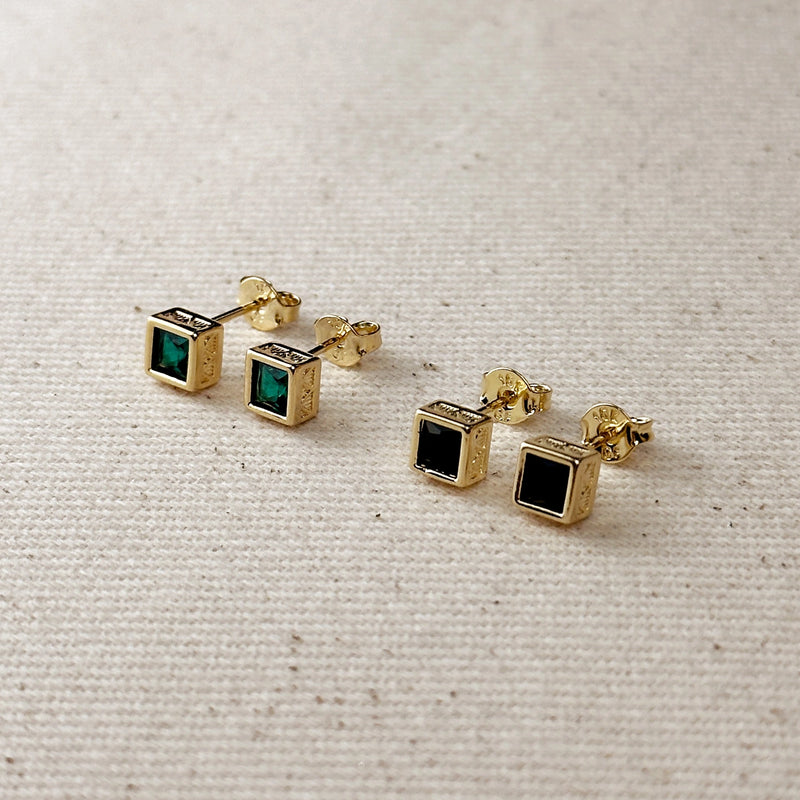 TL JGF Square Stud Earring