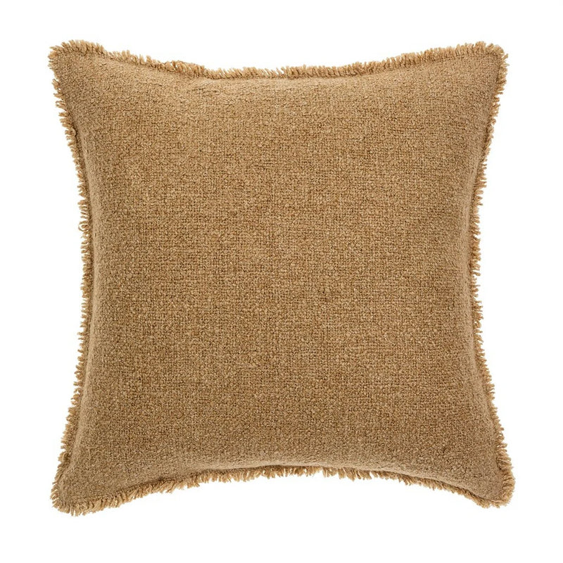 NS Pillow Fringed Boucle Pillow Terracotta
