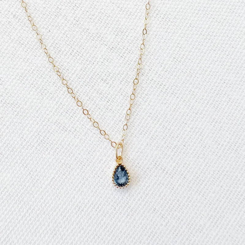 TL JTBC Teardrop CZ Necklace