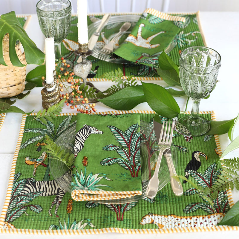 PAR Napkin Green Jungle, Set of 4