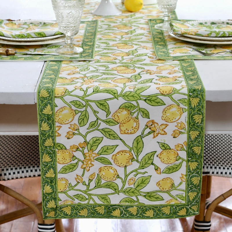 PAR Table Runner Lemon