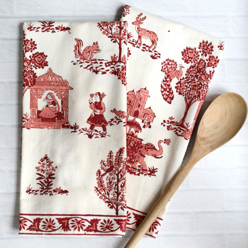 PAR Tea Towel RAJ Pink