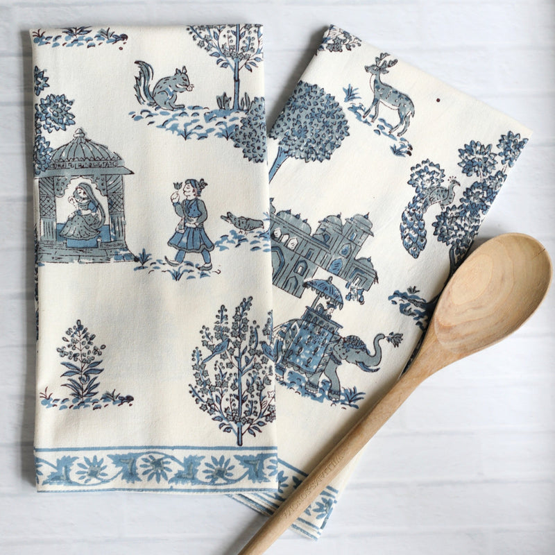 PAR Tea Towel RAJ Blue