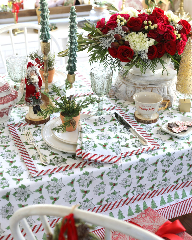 PAR Tablecloth Poinsettia