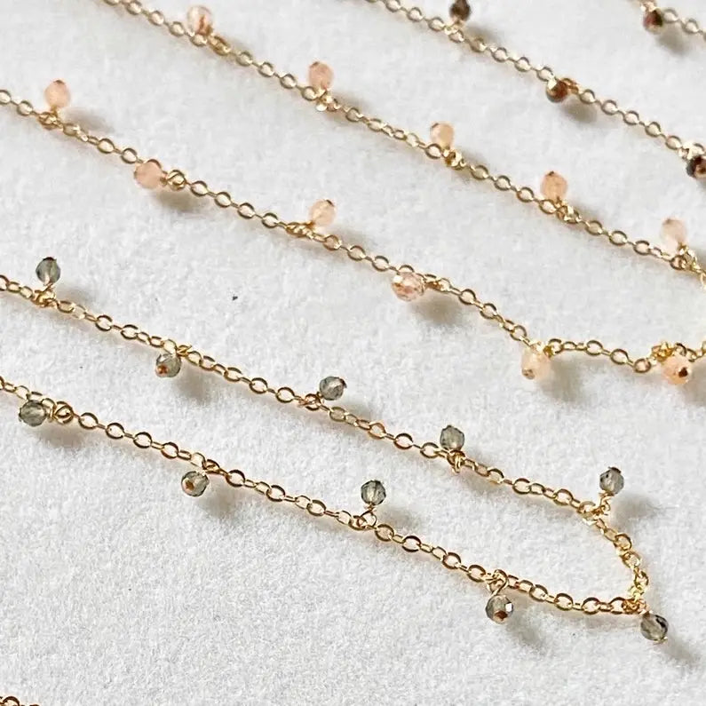 TL JSR Gem charm Necklace
