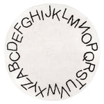 BA - Kids Washable Round Alphabet Area Rug