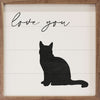 SP | Love You Cat - Wood Decor Sign