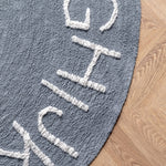 BA - Kids Washable Round Alphabet Area Rug