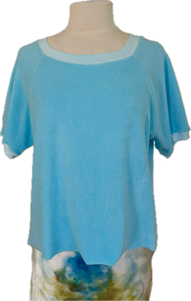 VH-1531 Turquoise French Terry Raglan Top