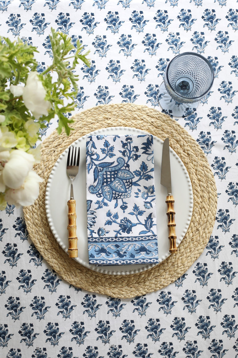 PAR Tablecloth Gayatri Buti Blue