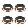 TL K S/4 Vintage Leather Napkin Rings