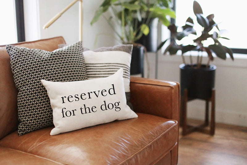 SP | Reserved For The Dog Throw Pillow