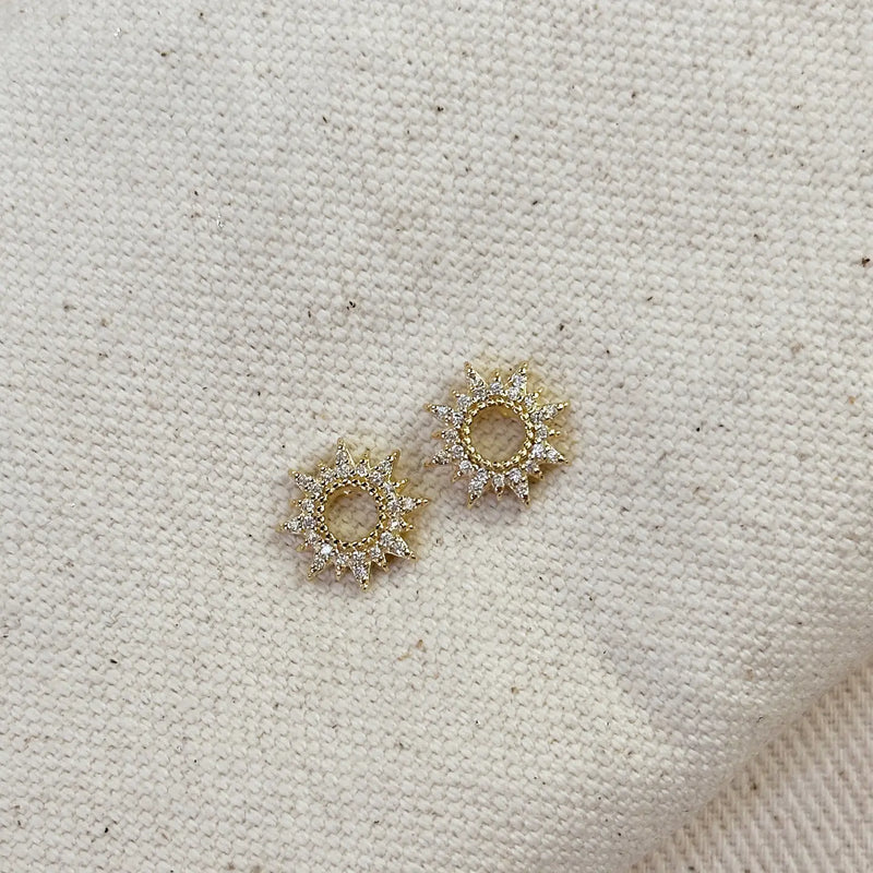 TL JGF Spike CZ Stud Earring