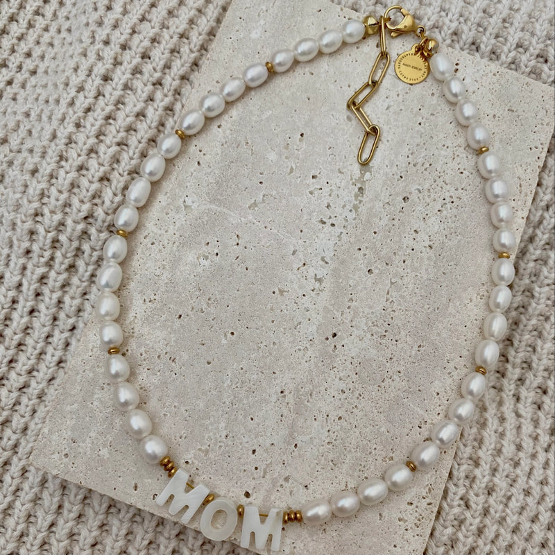 TL JA Pearl Mom Necklace