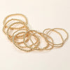 TL JSC Gold Ball Stretch Bracelet