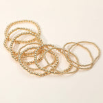 TL JSC Gold Ball Stretch Bracelet