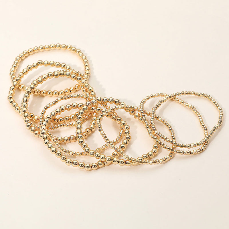 TL JSC Gold Ball Stretch Bracelet