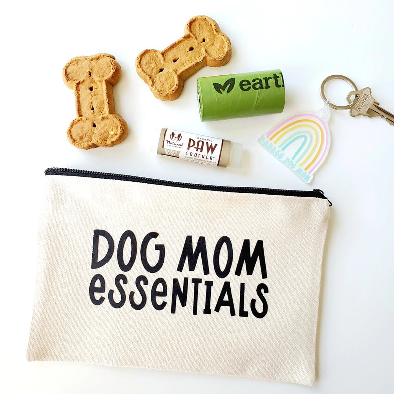 SP | Dog Mom Essentials - Canvas Zipper Pouch