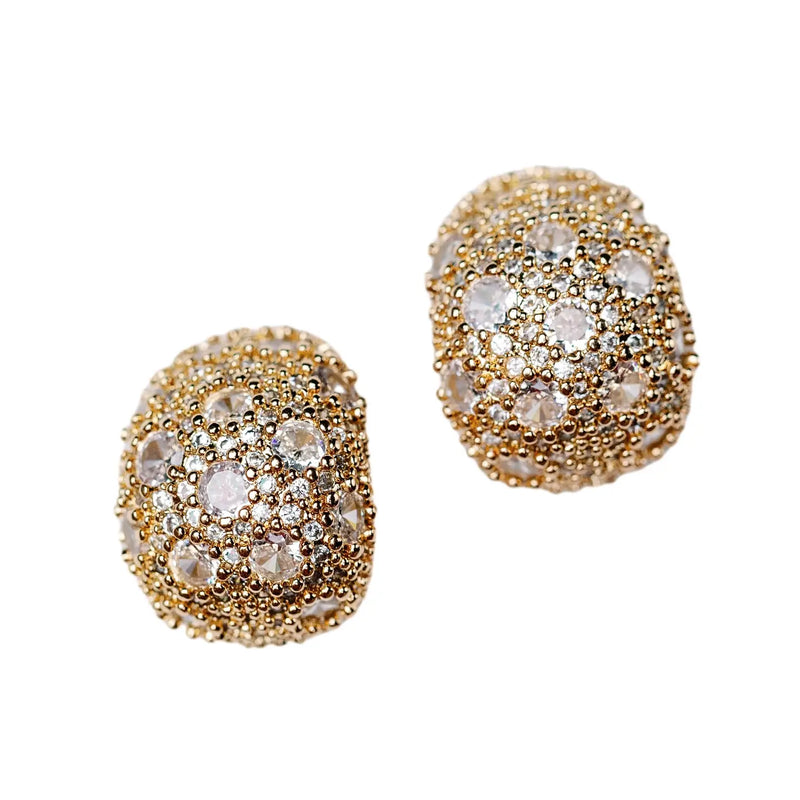 TL JSA Pave CZ Gumdrop Earring