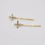 TL JQM S/2 Crystal Hair Pins