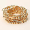 TL JSC Gold Ball Stretch Bracelet