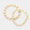 TL JSC Wood Bead Stretch Bracelet
