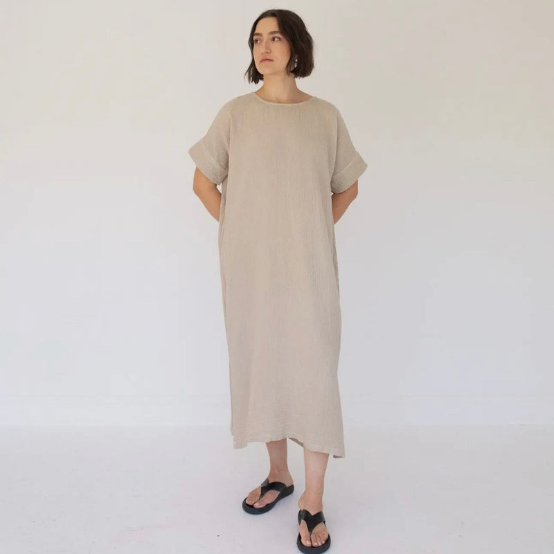 CC LAGUNA DRESS IN COTTON GAUZE