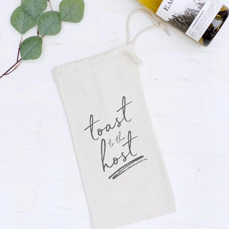 WS Toast To the Host - Hostess Canvas Wine Bag