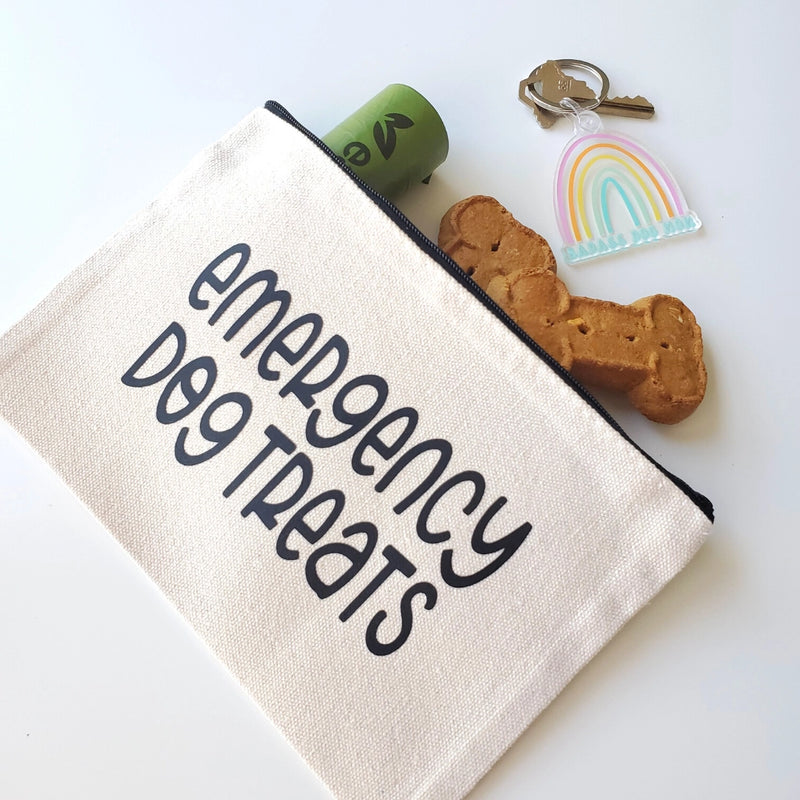 SP | Emergency Dog Treats - Canvas Zipper Pouch