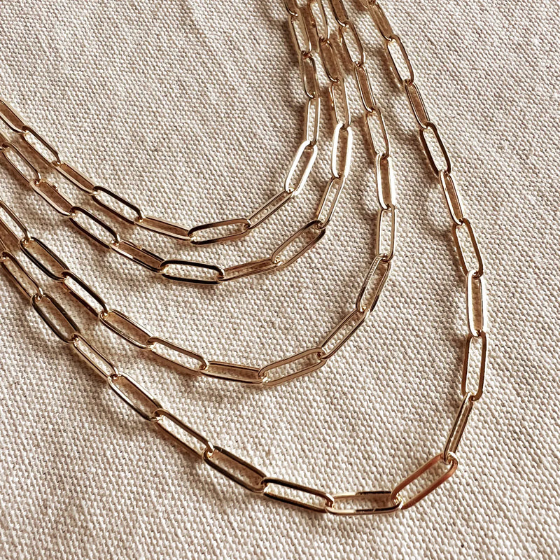 TL JGF 14K GF Paperclip Necklace