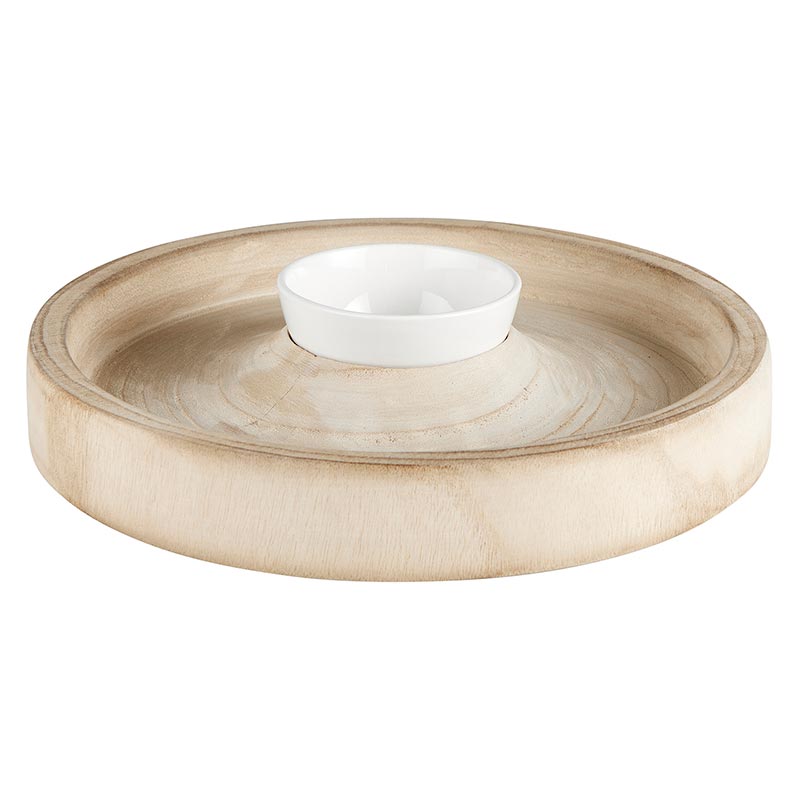 Chip Holder with Dip Bowl