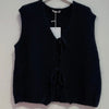 CC MOHAIR VEST WITH TIE FRONT