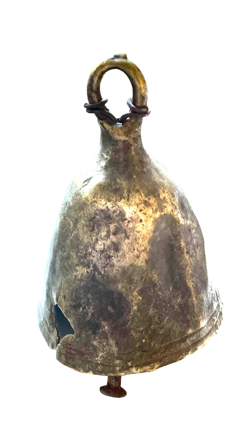 NS Vintage Brass Nigerian Cow Bell Small
