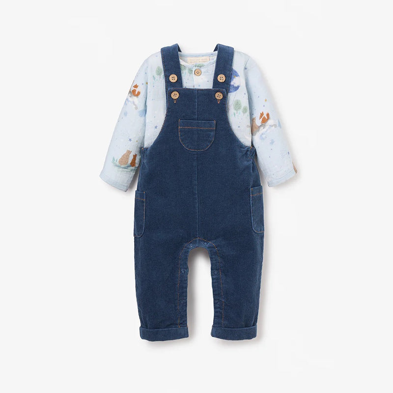 BA - Magical Adventure Organic Muslin Top + Corduroy Overalls