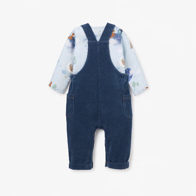 BA - Magical Adventure Organic Muslin Top + Corduroy Overalls