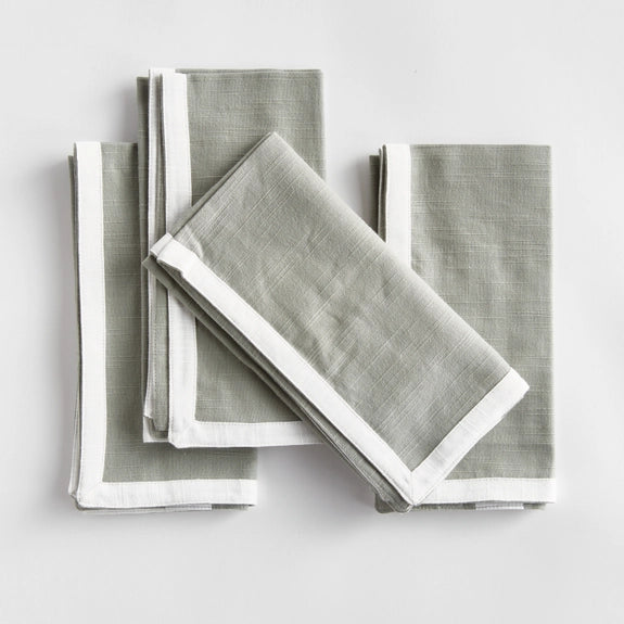 Fernbrook Green Dinner Napkins - Set of 4