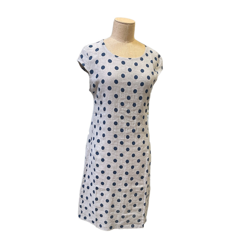 CC Linen with jersey sides dress