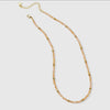 CC CRYSTAL AND GOLD BEAD ACCENT NECKLACE