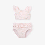 BA- PINK SEA MAGIC BABY RUFFLE TWO-PIECE SWIMSUIT