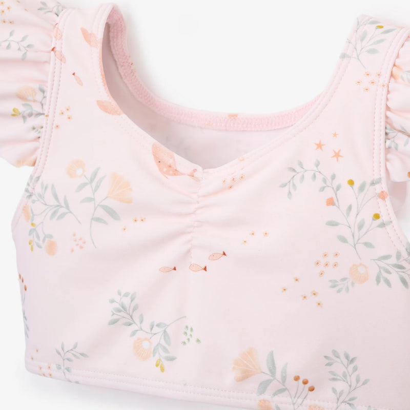 BA- PINK SEA MAGIC BABY RUFFLE TWO-PIECE SWIMSUIT
