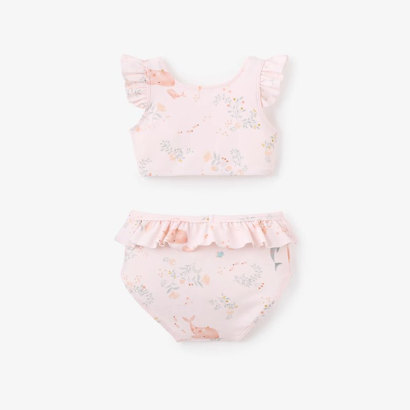 BA- PINK SEA MAGIC BABY RUFFLE TWO-PIECE SWIMSUIT