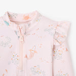 BA- PINK SEA MAGIC FLUTTER SLEEVE BABY RASH GUARD