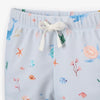 BA - PALE BLUE OCEAN ADVENTURE BABY SWIM SHORTS