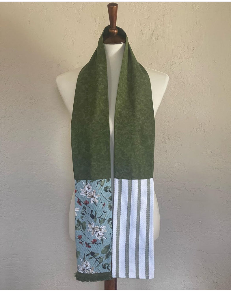 WS Green and Blue Chef Scarf