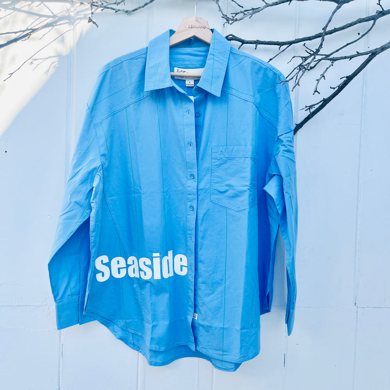 VH- SEASIDE Blue Button Down Shirt